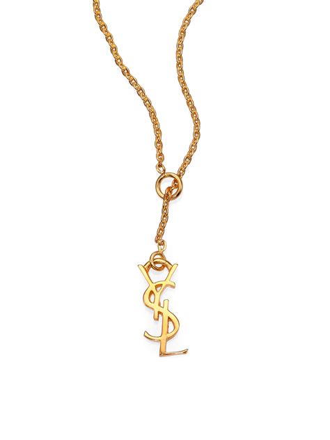 YSL signature necklace